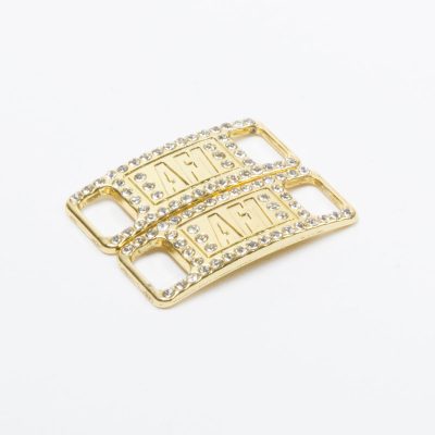 AF1 gold crystal shoe tag